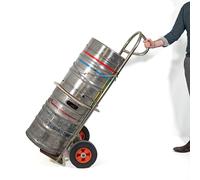300KG LIFT KEG MOVER HAND TRUCK SACK TROLLEY PUNCTURE PROOF TYRES