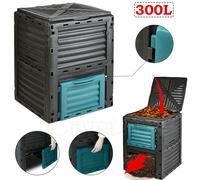 300L Garden Composter Bin Organic Waste Compost Converter Eco Friendly