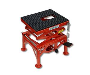 300lb 135kg Hydraulic Motorcycle Workbench Lift Bike ATV Stand Jack Table Bench