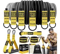 300lbs Heavy Resistance Bands for Working Out, KUZARO Resistance Bands with Handles, Weight Exercise Bands for Men Women, Workout Bands with Door Anchor and Ankle Straps Strength Training