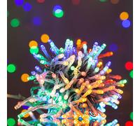 300LEDs Multifunction Timer Outdoor String Fairy Lights 30M Waterproof Christmas Decoration Shatchi Multi One Size