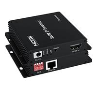 300M IP Extender,HDMI Extender over IP RJ45 Cat6 Cable 1080P HDMI to Ethernet Network Extender Support One TX to Many RX via Network Switch (TX+RX)