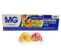 (300m x 30cm) Professional Cling Film with Slider Cutter - Tear Resistant, Water & Moisture Proof, BPA-Free Catering Cling Film - Freezer Safe Heavy Duty for Kitchen, Home & Commercial Use