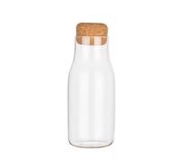 300ml 10oz Premium Glass Jar With Airtight Seal Cork Lids Clear Food Storage Canister Candy Jar Glass Yogurt Bottle Milk Glass Jars Sugar Tea Coffee Canister Container