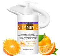 300ml Advanced Vitamin C Cream, Advanced Brigh-tening Body Lotion, Body Cream for Face & Body, Body Moisturiser for Dry Skin, Removes Age Spots & Dark Spots, Body Skin Care & Even Tone Solution