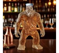 300ML Bigfoots Shaped Whiskey Decanter - Hand-Blown 3D Funny Bigfoots Design Glass Bottle, Unique Whiskey Dispenser, Creative Gift for Men, Home Bar Decor Clear