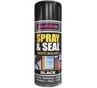300ml BLACK Leak Stop Spray & Seal Fix Waterproof Sealant Mastic Gutter Roof Home UK (1)