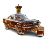 300ML Car Shape Whiskey Decanter, 3D Creative Car Theme Empty Wine Bottles, Art Statue Figurine Ornament Accessories for Home Bar Drinking Party Decor #3