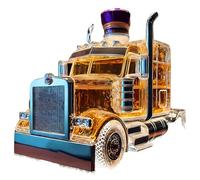 300ML Car Shape Whiskey Decanter, 3D Creative Car Theme Empty Wine Bottles, Art Statue Figurine Ornament Accessories for Home Bar Drinking Party Decor #7