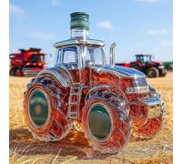 300ML Car Shaped Whiskey Decanter - Art Statue, Tractor Whiskey Bottle, Creative Leak-proof Empty Wine Bottle Dispenser(#2)