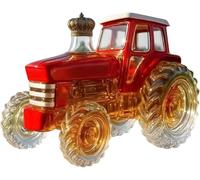 300ML Car Shaped Whiskey Decanter - Creative Art Decor, Tractor Whiskey Bottle, Leak-Proof Empty Wine Dispenser Art Statue (Red)