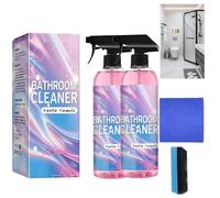 300ml Cleaner & Descaler Spray|For Limescale, Water Stains on Tiles, Glass, Shower Screen & Sink|Multi-Surface Bath & Kitchen Hygiene Cleaner|Powerfully Removes Soap Scum, Mould (2PCS)