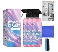 300ml Cleaner & Descaler Spray|For Limescale, Water Stains on Tiles, Glass, Shower Screen & Sink|Multi-Surface Bath & Kitchen Hygiene Cleaner|Powerfully Removes Soap Scum, Mould (3PCS)