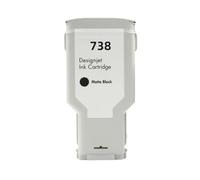 300ml Compatible Ink Cartridge Compatible With HP738 738 Ink 676M6A 676M7A 676M8A 498N8A Color Inkjet Compatible With DesignJet T950 T850 Printer(300ML - MBK)