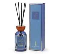 300ml Cotton Blossom Luxury Reed Diffuser Round Glass Bottle with Wood Accent, Air Fresheners Home Fragrance for Bedroom Living Room Hallway Office Essential Oil Reed Diffuser for Stress Relief