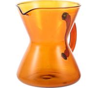 300ml Glass Coffee Pot with Spout and Handle, Reusable Serving Kettle | Glossy Design, Controlled Pouring, Handles Hot or Cold Beverages, Suitable for Coffee Shops, Salad and Syrup