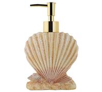 300ml Hotel Soap Gel Liquid Lotion Hand Press Bottle,Resin Material, Electroplating Press Head, Shell Shape Design for Bathroom
