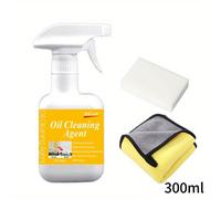 (300ml) Hydrogen Peroxide Heavy Duty H4Cacle Oil Remover Spray, Residue-Free Metal Surface Cleaner