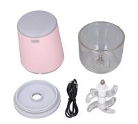 300ML Mini Food Processor Cordless Easily Chop Baby Food Maker Small Electric Food Chopper for Vegetables Fruits Meat Garlic (Pink)
