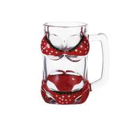 300ML Novelty Bikini Boobs Wine Glass Creative Female Human Body 3D Breasts Cocktail Cup Artistic Large Boob Drinking Glass Art Breasts Home Bar Nightclub party Decoration Mug Souvenir Gift Cup