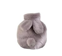 300ML Plush Hot Water Bag with Cover for Winter Hand Feet Warmer Explosion-Proof Reusable Jug Bottle for for Winter(Purple)