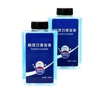 300ml Replacement of concentrated cleaning solution for electric shavers. Compatible with Braun. S3 S5 S7 S8 S9 CT series shavers(300ML 2pcs)