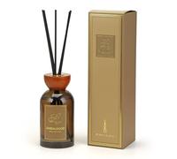 300ml Sadalwood Luxury Reed Diffuser Round Glass Bottle with Wood Accent, Air Fresheners Home Fragrance for Bedroom Living Room Hallway Office Essential Oil Reed Diffuser for Stress Relief