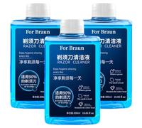 300ml Shaver Cleaning Liquid. Compatible For Braun CCR2 CCR4. Suitable For Shavers Equipped With A Cleaning System(3 pcs)