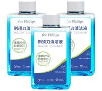 300ml Shaver Cleaning Liquid. Compatible For Philips S5000 S7000 S9000 Series. Suitable For Razor Equipped With A JC301/302 CC13 HQ200 Cleaning System(3 pcs 900ml)