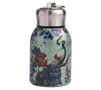 300ml Stainless Steel Insulated Water Bottle, Double Wall Vacuum Small Flask, Keep Drinks Hot Cold, Hot Cold 24h, Portable Drinks Bottle(B)