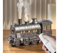 300ML Vintage Steam Train Arom Essential Oil Diffuser - Aromatherapy Humidifier with 2-Color LED Light, 2 Mist Modes, Whisper-Silent Operation, Auto Shut-Off for Home Office Bedroom and Holiday Décor