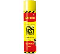 300ml, Wasp Nest Destroyer Spray, Pro Formula Fast Action Foam Jet, Kills Wasps, Hornets & Nests, Treats Up to 3 Nests, Long Range Application for Outdoor Use