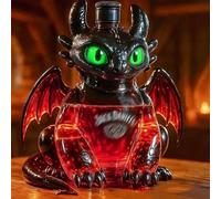300ML Whiskey Decanter Bottle - Art Statue, 3D Artistic Dinosaur Whiskey Decanter Sculpture, Unique Dragon Wine Bottle, Whiskeys Lovers Decorative Wine Bottles Statue, for Spirits Storage(E)
