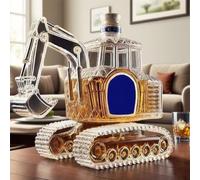 300ML Whiskey Decanter Bottle - Art Statue, 3D Car Shaped Whiskey Wine Bottle Sculpture, Creative Car Theme Whiskey Decanter, Novelty Glass Wine Storage Container(#10)