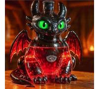 300ML Whiskey Decanter Bottle - Art Statue, 3D Walking Dinosaur Monster Whiskey Decanter Bottle Sculptures, Glass Dinosaurs Monster Whiskeys Wine Bottles Statue(E)