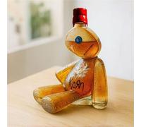 300ML Whiskey Decanter Bottle - Art Statue, New Puppet-Shaped Whiskey Bottle, 350ml Fun Empty Glass Bottles, Suitable for Bar and Home Decoration(A)