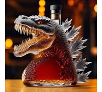 300ML Whiskey Decanter, Fun Art Statue，Animal Statue Glass Bottle, for Father and Boyfriend(1pcs)