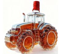 300ML Whiskey Decanter - Sculptures Statues Wine Bottle, Tractor Shape Leak-Proof Wines Bottles, Car Shaped Whiskey Decanter Art Statue, Creative Empty Wine Bottle Dispenser(3)