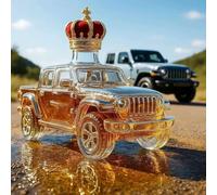 300ML Whiskey Decanter Wine Bottles Art Statue Figurine - 3D Car Shaped Whiskey Wine Bottle, Car Theme Glass Whiskey Decanter Sculpture, Wine Storage Containers Deco Gift