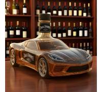 300ML Whiskey Decanter Wine Bottles Art Statue Figurine - 3D Car Shaped Whiskey Wine Bottle Sculpture, Creative Car Theme Glass Whiskey Decanter Gift, Wines Storage Container(#6)