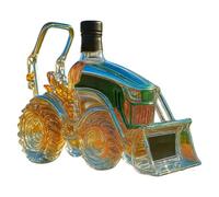300ML Whiskey Decanter Wine Bottles Art Statue Figurine - Novelty 3D Tractor Shaped Wine Bottle, Creative Car Theme Glass Whiskey Decanter, Wine Storage Container Gift(#4)