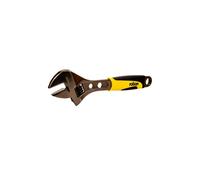 300mm (12") Black Nickel Adjustable Wrench 19023: Rubber Grip Handle