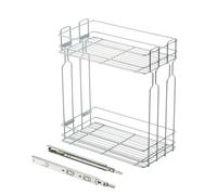 (300mm, Anthracite) Ball Bearing Pull Out Wire Baskets Kitchen Storage for unit 150,200mm 300mm