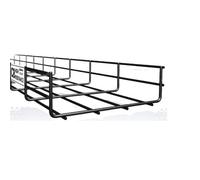 300mm Cable Basket Tray C8 Black x 3 Meter