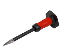 300mm Drop Forged Point Chisel - Octagonal Shaft - Comfort Protection Grip