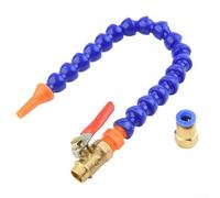300mm Flexible Water Oil Coolant Pipe Hose for Lathe Milling CNC Router Machine, Adjustable Length Cooling System with Round Nozzle for Hydraulic Machinery Workshop Tools