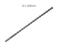 300mm Long Triangle Shank Drill Bit for Masonry and Concrete Available Sizes 6/8/10/12/16mm Compatible with 0~13mm 3 Jaw Chuck Drills for Stable Performance (12x350mm)