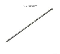 300mm Long Triangle Shank Drill Bit for Masonry and Concrete Available Sizes 6/8/10/12/16mm Compatible with 0~13mm 3 Jaw Chuck Drills for Stable Performance (10x300mm)