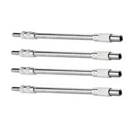 300mm Metal Flexible Axle Drill Bit Extension for Electric Screwdrivers | Silver Reach Tool, Compatible with Manual Wrenches and Hex Shank Drivers, for Electricians, DIY Projects, Cabinets
