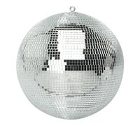 300mm Mirror Disco Ball with Hanging Ring, Silver Glitter Ball
